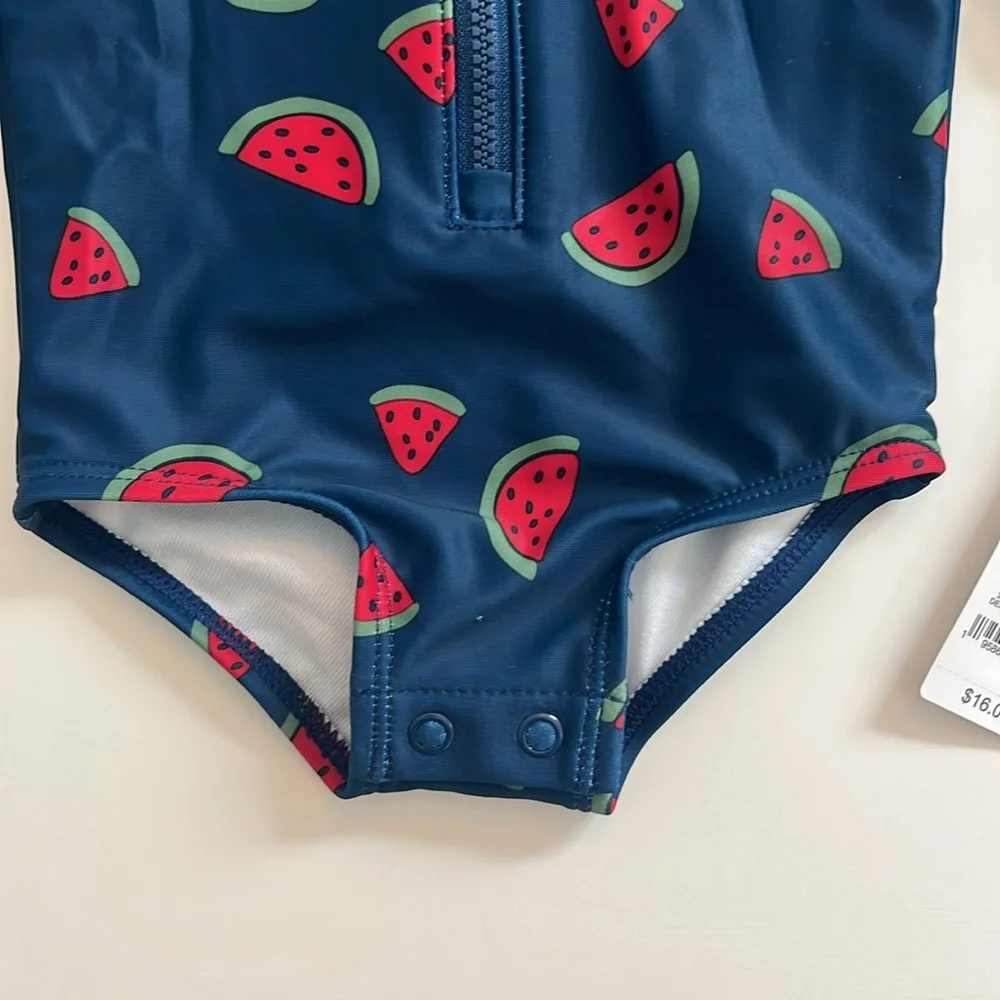 NWT 3M Girls Bathing Suit Rash Guard - Picture 2 of 5